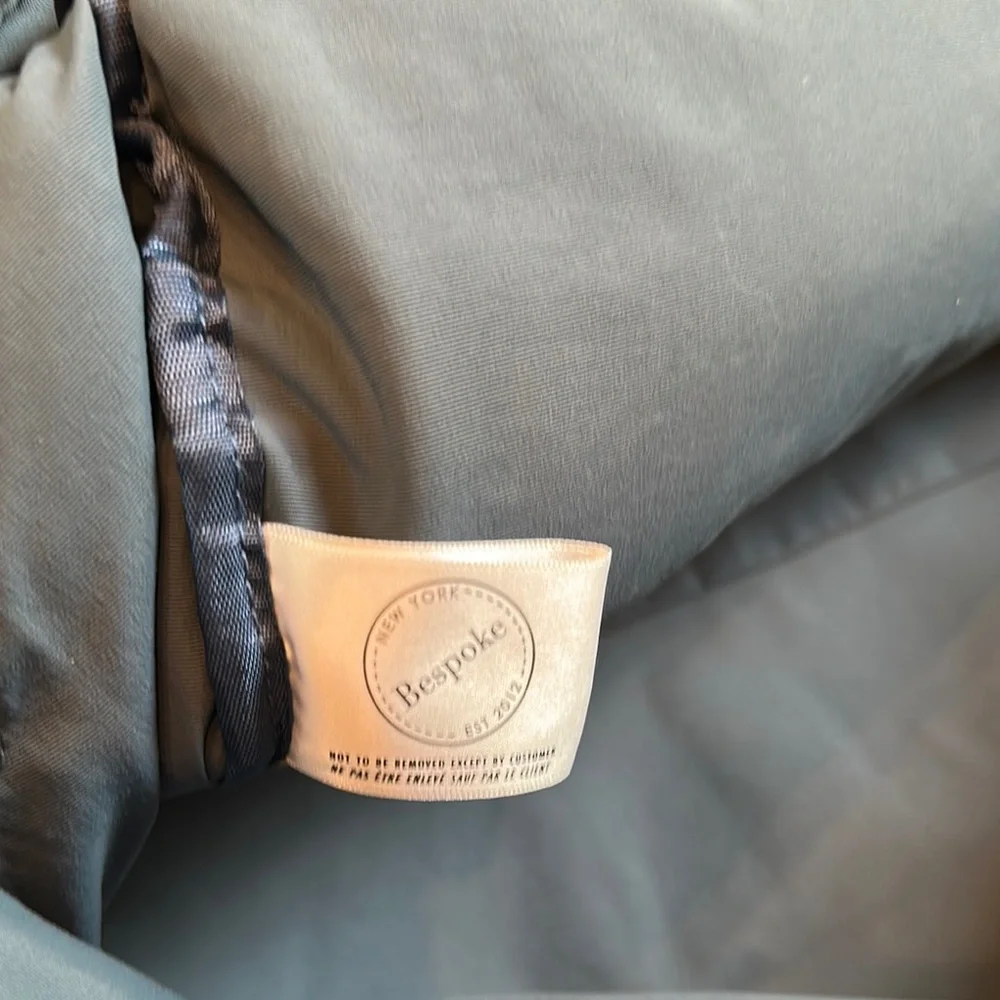 Bespoke Gray and Brown Canvas Duffle